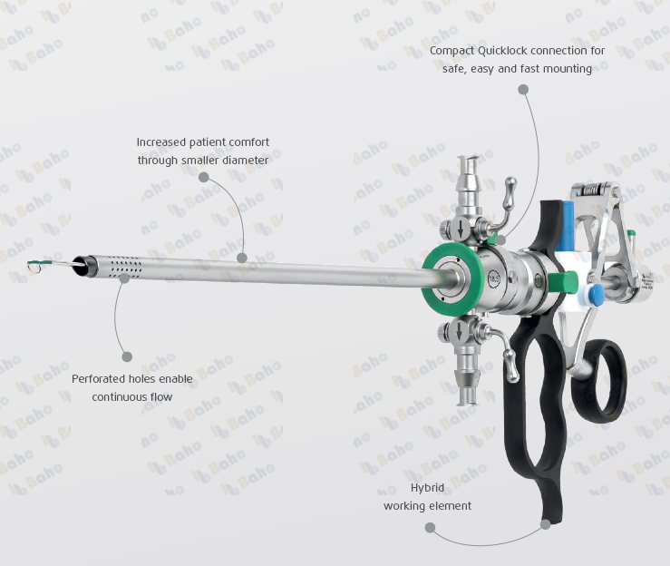 Mini Resectoscope 17.5 / 18.5 Fr Resection System