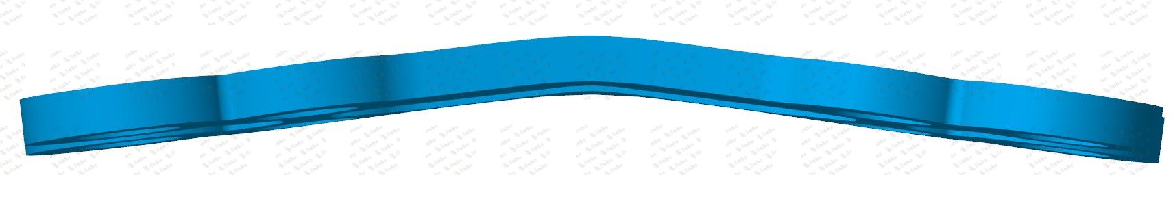 LevelOne Fixation, Rigid Blue Plate, 2.0 mm, plate profile 1.0 mm, 4-hole, double, medium, sterile 50-330-09-71 2