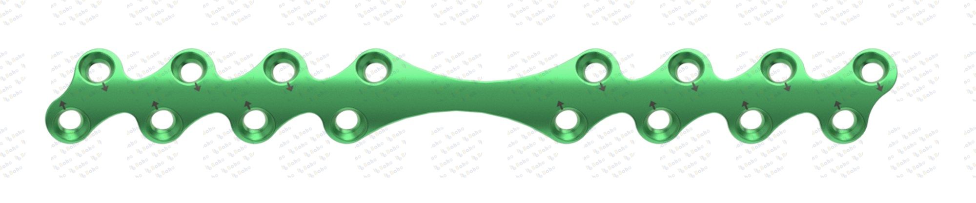 L1 Rib Spar Plate, profile thickness 2.0 mm, 16-hole, 97 mm length, sterile 24-015-39-71