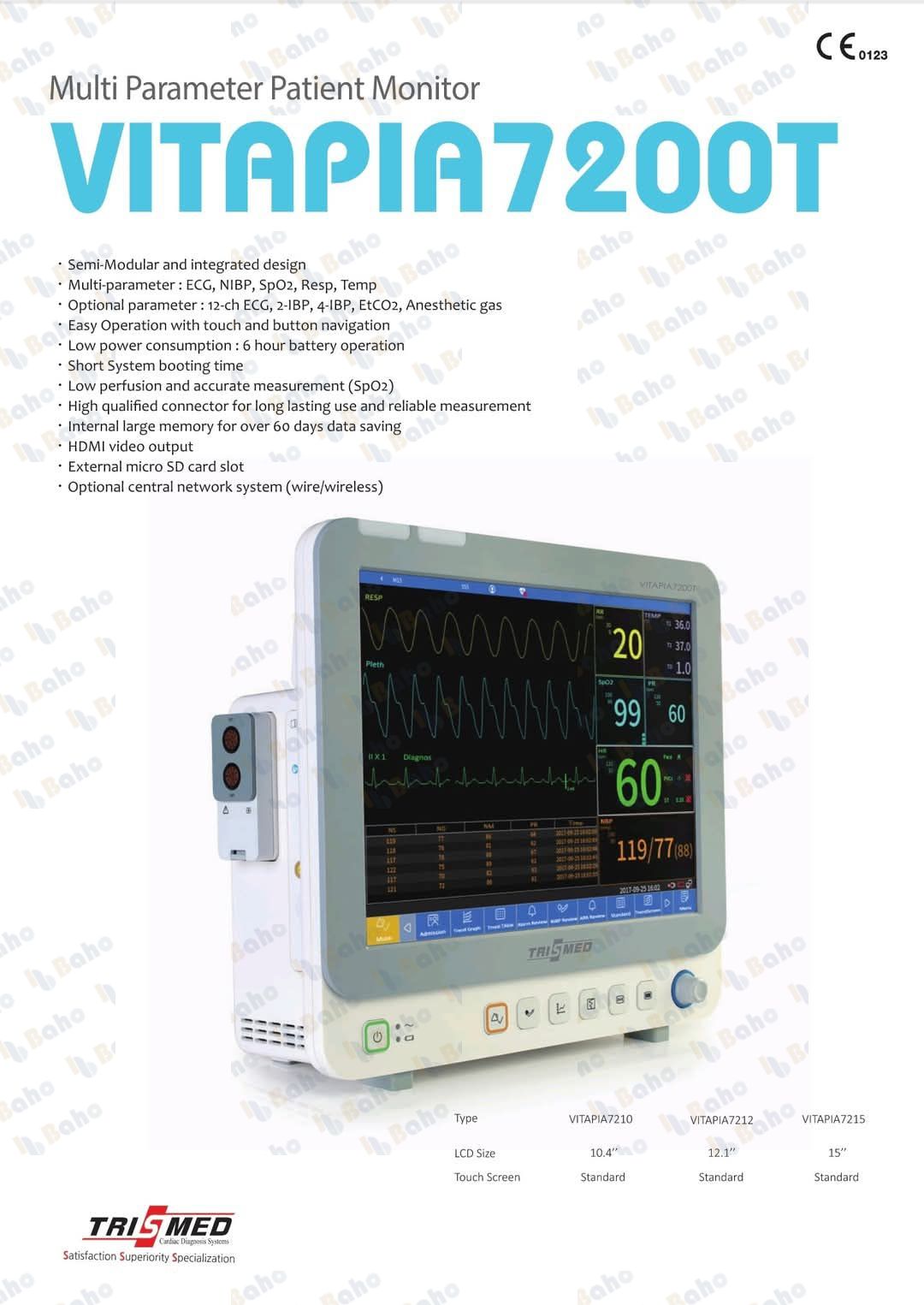 patient monitor vitapia 7200 T